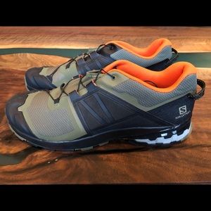 Salomon Men’s XA Wild Trail Running, Burnt Olive/ Black/ Exotic Orange, 12.5